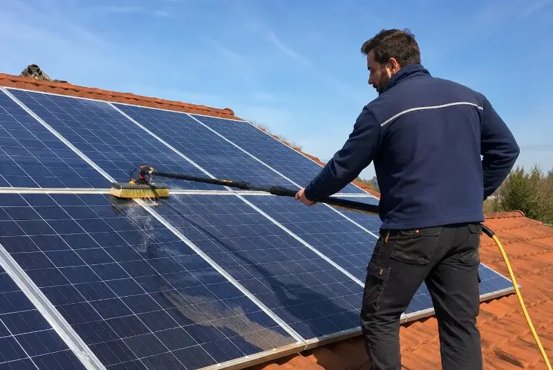 Nettoyage et entretien de panneaux solaires dans l'Ain