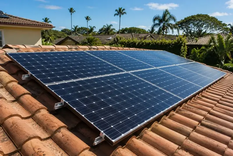 Installation de panneaux solaires dans l'Ain